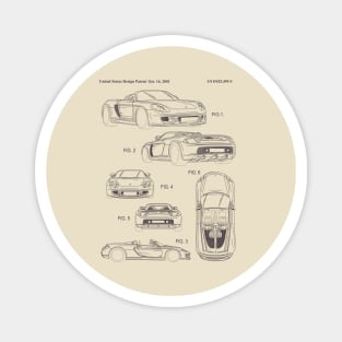 Carrera GT Blueprint Magnet